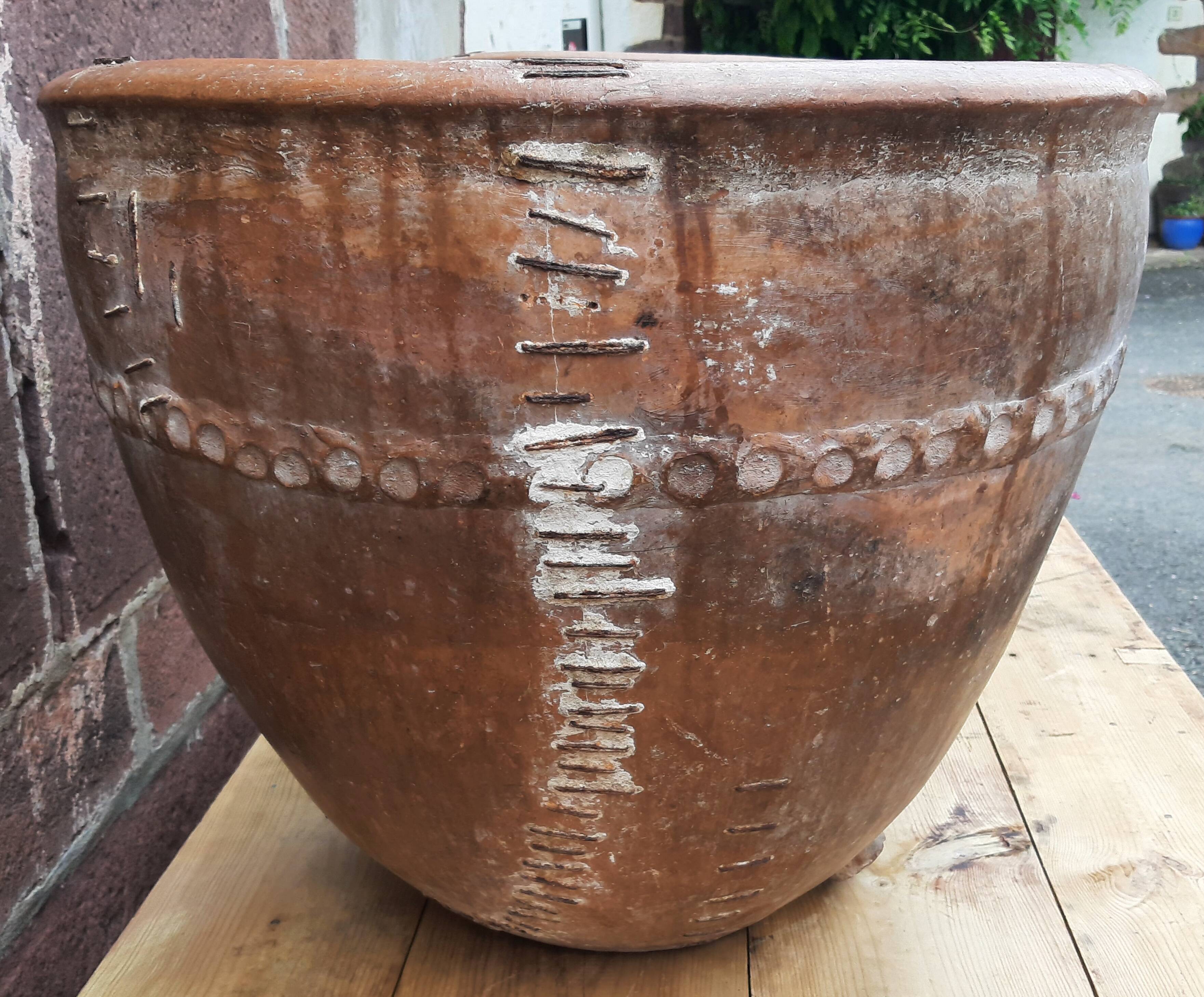 Paire de jarres ("cocios" ou "barreños"), Espagne, 18ème siècle.