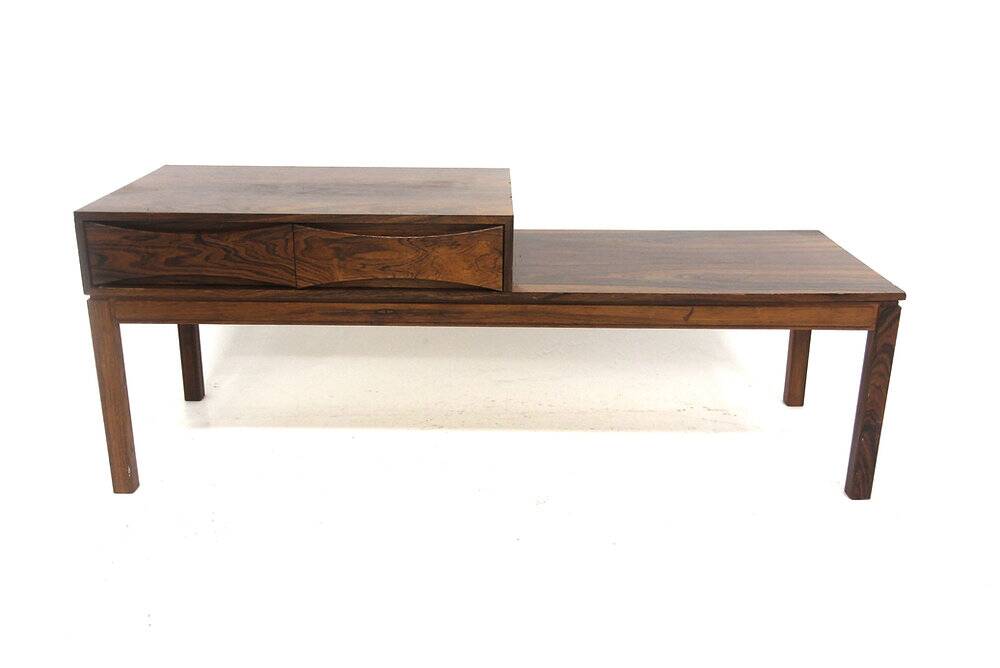 Scandinavian bench in rosewood, Glas & Trä, Hovmantorp, Sweden, 1960