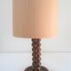 Solid wood lamp foot "diamond tip" years 40-50