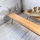 Pair of benches from the 1950s mountain furniture, pine.