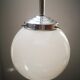 Old suspension ball ball opaline Art Deco Bauhas modernist 1930 Ø 20 cm