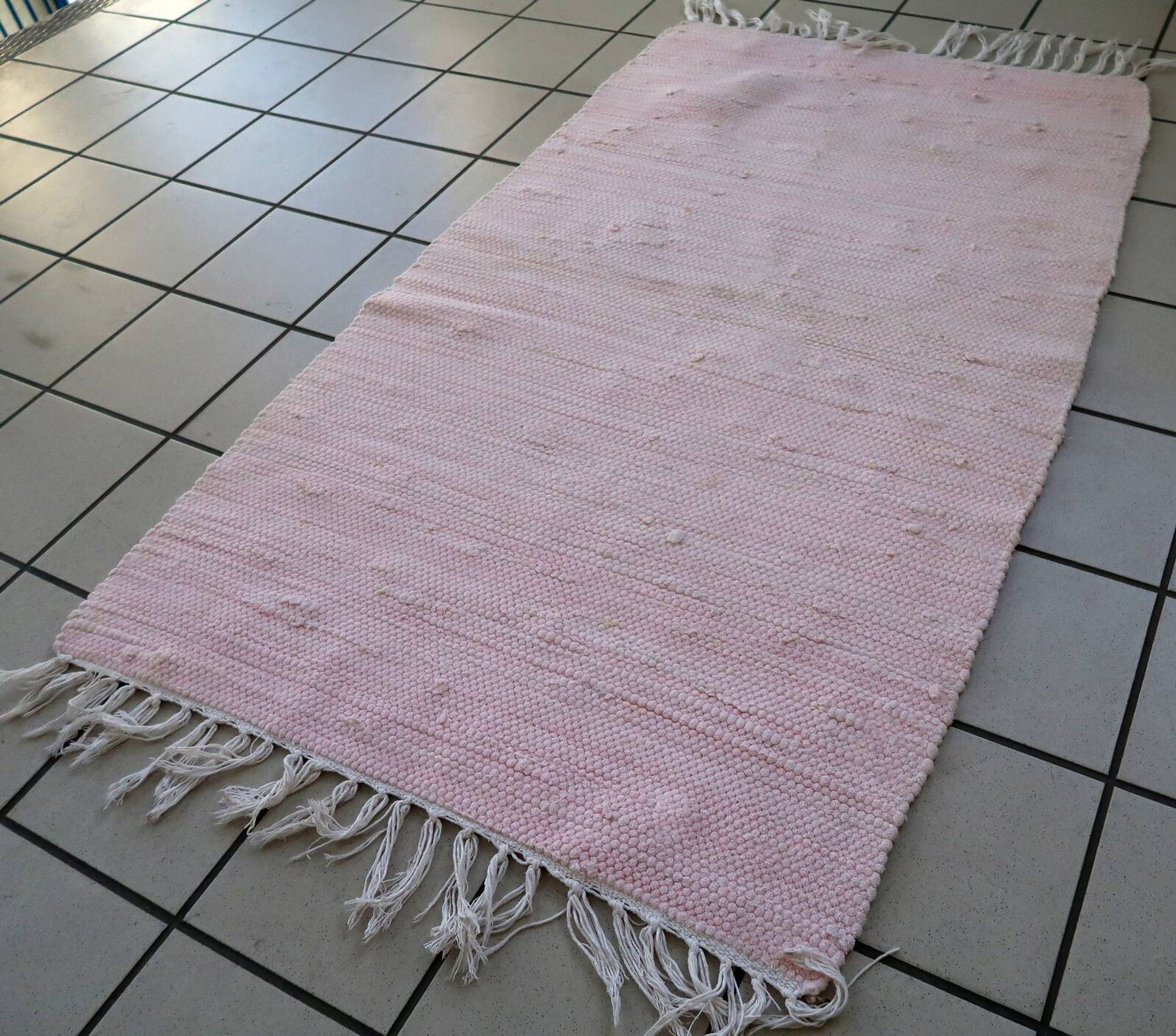 Tapis Kilim Vintage Indien en Coton (80cm x 131cm), Années 1980