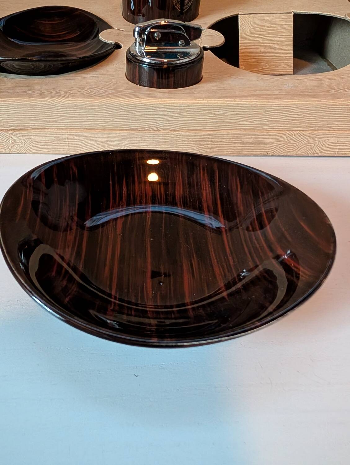 Earthenware ashtray from Salins-les-Bains