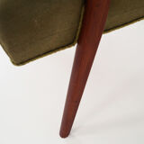 Armchair, teak construction, Scandinavian design of the 70s