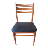 Teak and skai chair