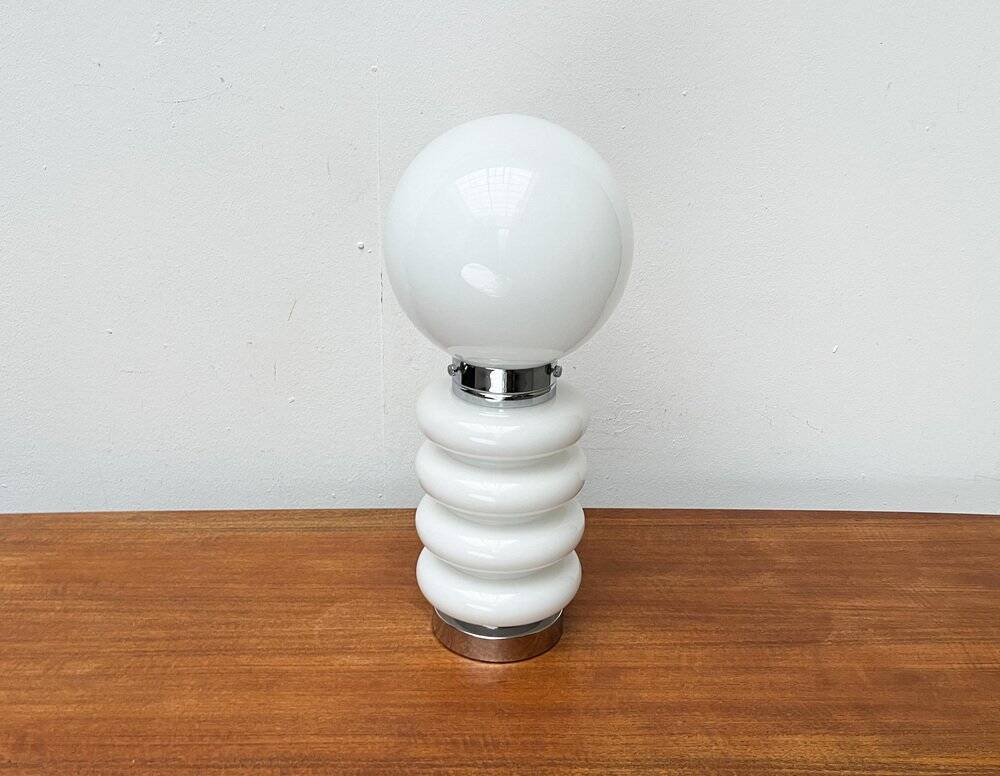 Space age glass table lamp from the mid-century by Carlo Nason for JBS, 1960s.