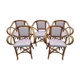 Lot de 5 fauteuils de bistrot