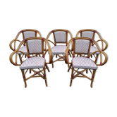 Lot de 5 fauteuils de bistrot