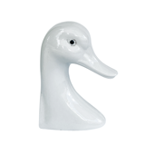 Porcelain bookends geese, Netherlands 1950s