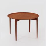 ROUND COFFEE TABLE BY HANS OLSEN FOR VISKADALENS MÖBELINDUSTRI, 1960S | SCANDINAVIAN MODERN