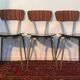 Lot of 3 chairs in formica