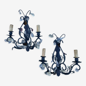 Pair of tassel sconces