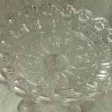 Crystal cut bezel cut fish head foot late 19th