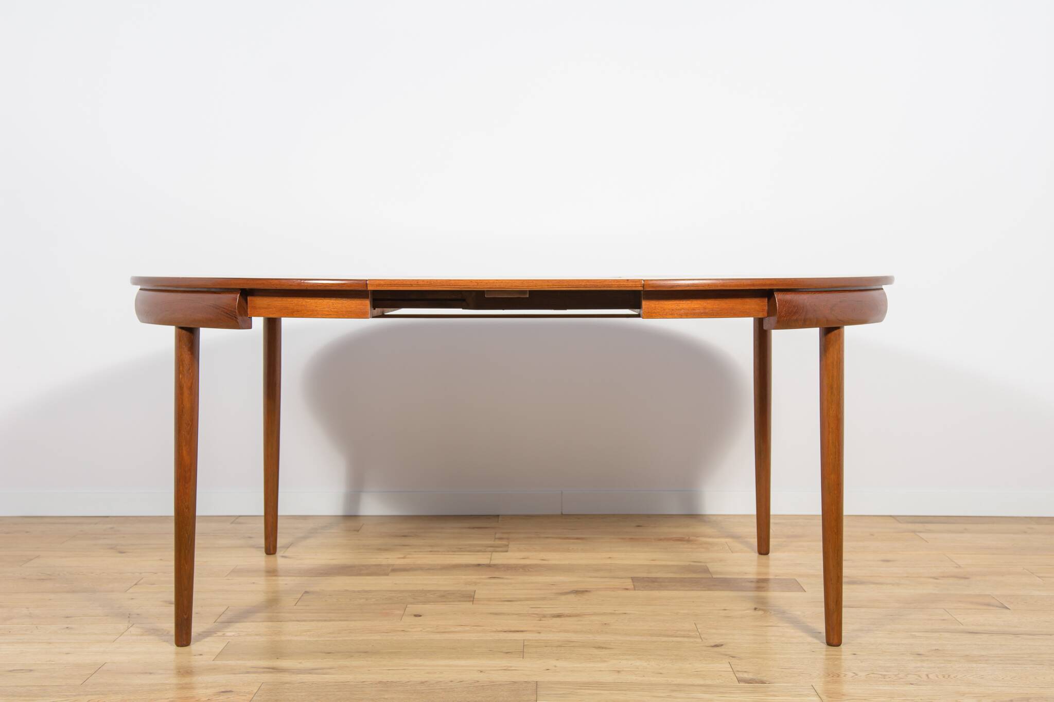 Mid-century teak dining table & chairs by Hans Olsen for Frem Røjle, Denmark, 1960s, set of 5