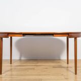 Mid-century teak dining table & chairs by Hans Olsen for Frem Røjle, Denmark, 1960s, set of 5