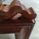 Wooden hanging mirror with vintage carved knot