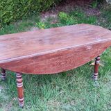 Table a volets ovale en chêne 190cm