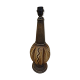 Large African Style Ceramic Lamp Stand