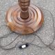 Art Deco turned wood floor lamp