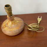 Vallauris stoneware lamp, signed Sesame