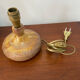 Vallauris stoneware lamp, signed Sesame