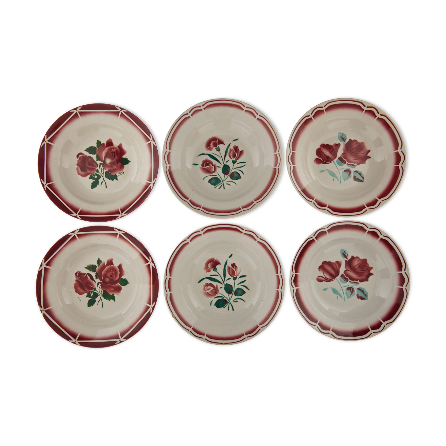 6 Different hollow assites in France decoration flowers