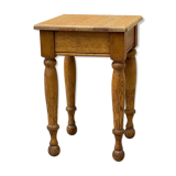 Light wood stool turned years 70/80