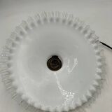 Opaline glass pendant light