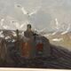 Original Mid Century Swedish Oil on Canvas – Tractor by Evert Färhm