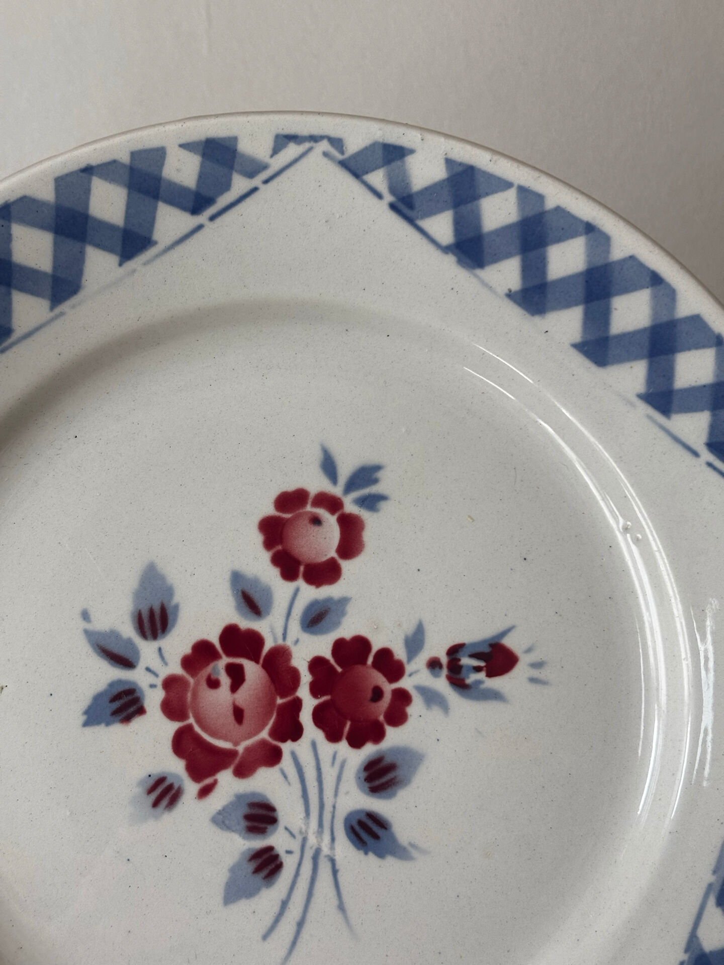Old flat plate KG Luneville Henri