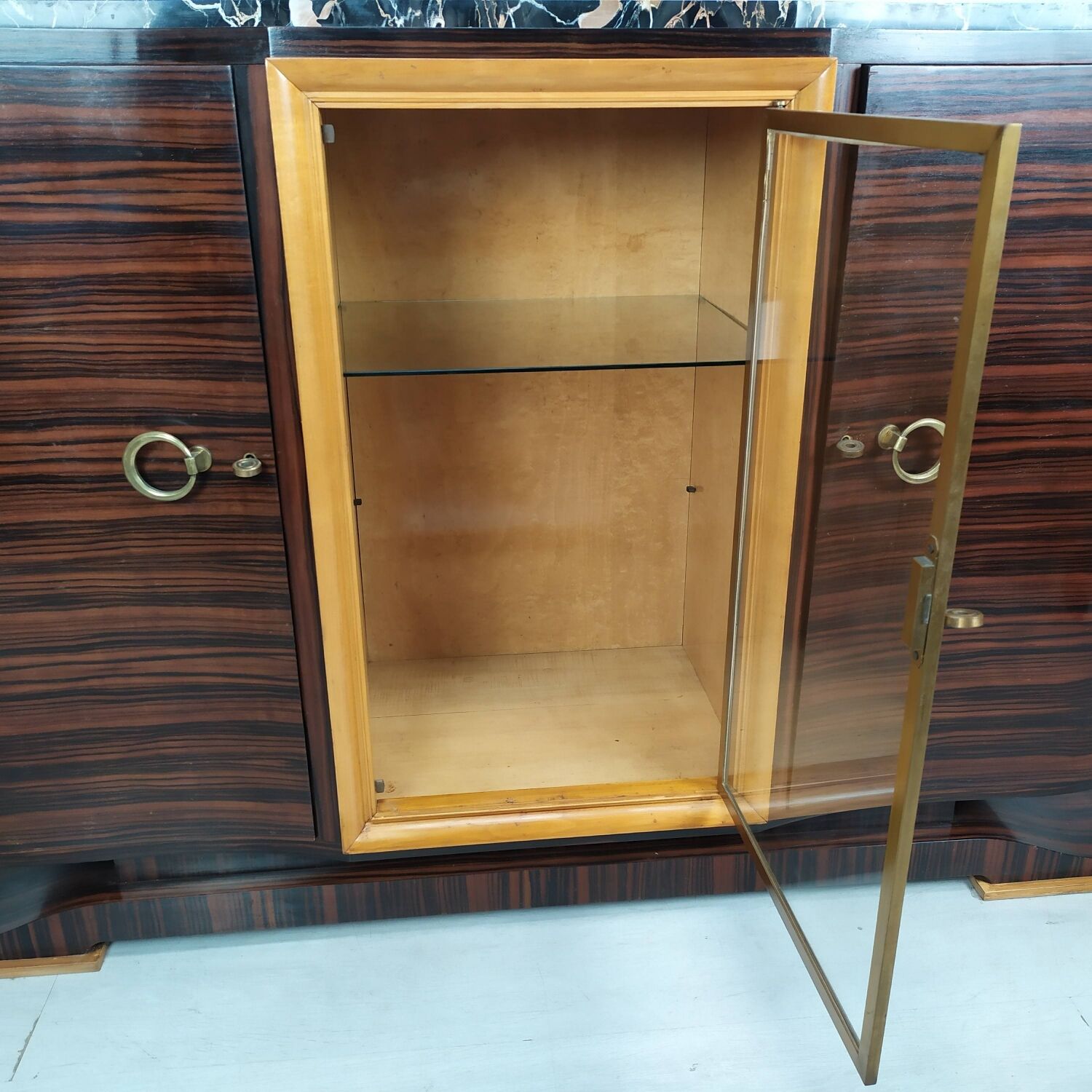 Macassar art deco sideboard