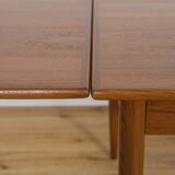 Mid Century Teak Extendable Dining Table, Denmark, 1960s