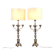 Pair of antique silver-plated candelabra, Italy, 20th century