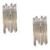 Appliques Trilobi en Verre de Murano Lot de 2 par Venini 1970
