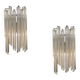 Murano Glass Trilobi Sconces Set of 2 by Venini 1970’s