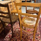 4 old bistro chairs