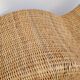 Vintage rattan chaise longue deck chair - 1970s
