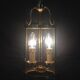 Lantern 2 lights bronze and brass