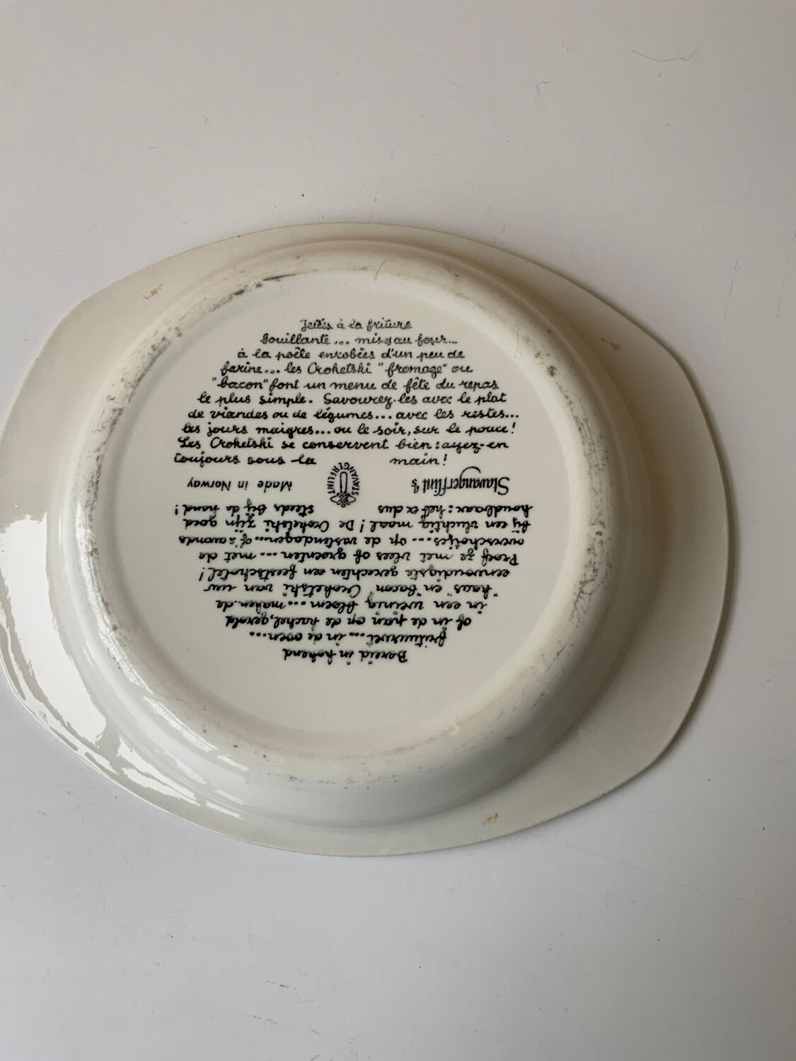 Norwegian dish Selency X Monoprix Croisé Laroche