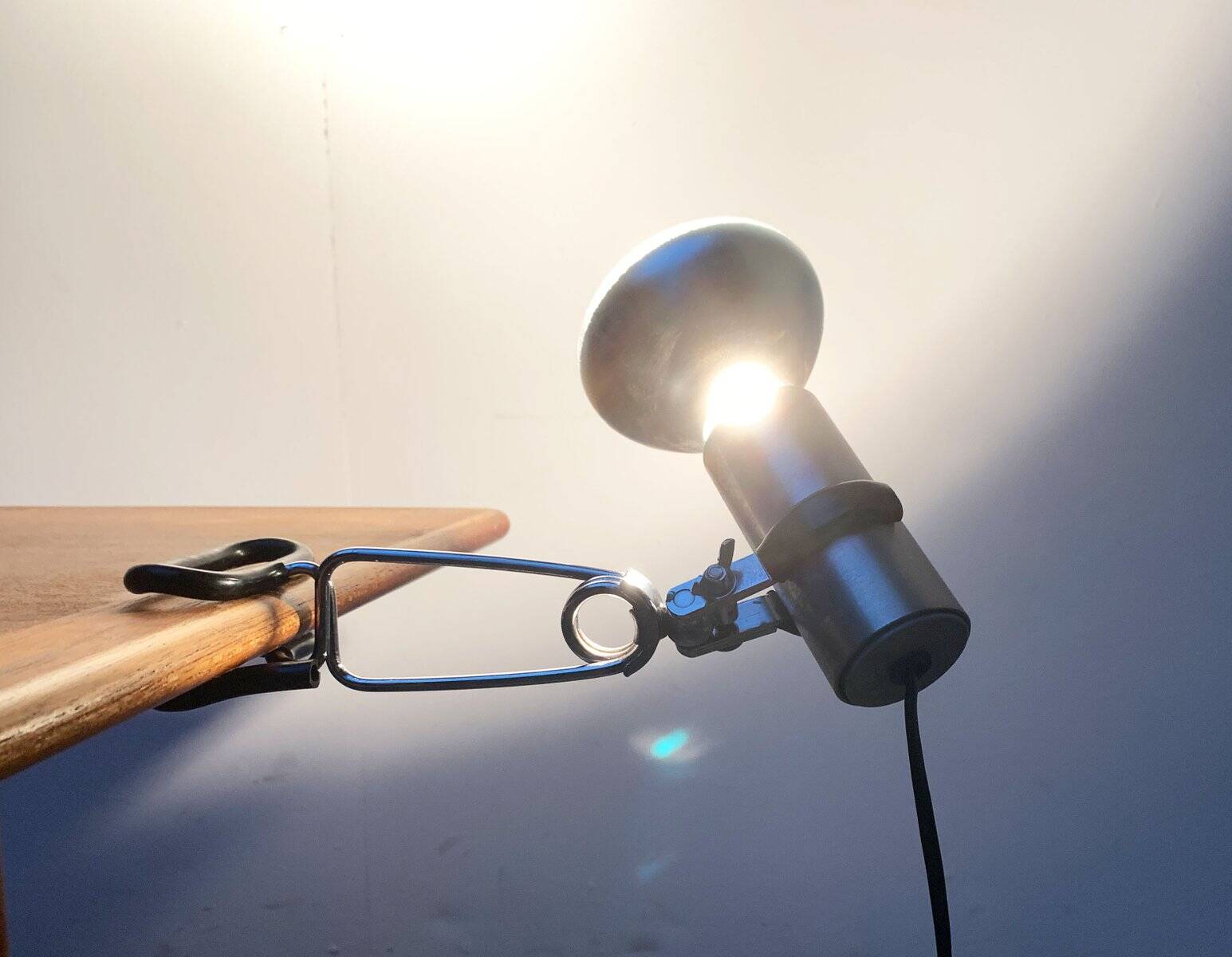 Mid-century minimalist shelf lamp by Swisslamps International