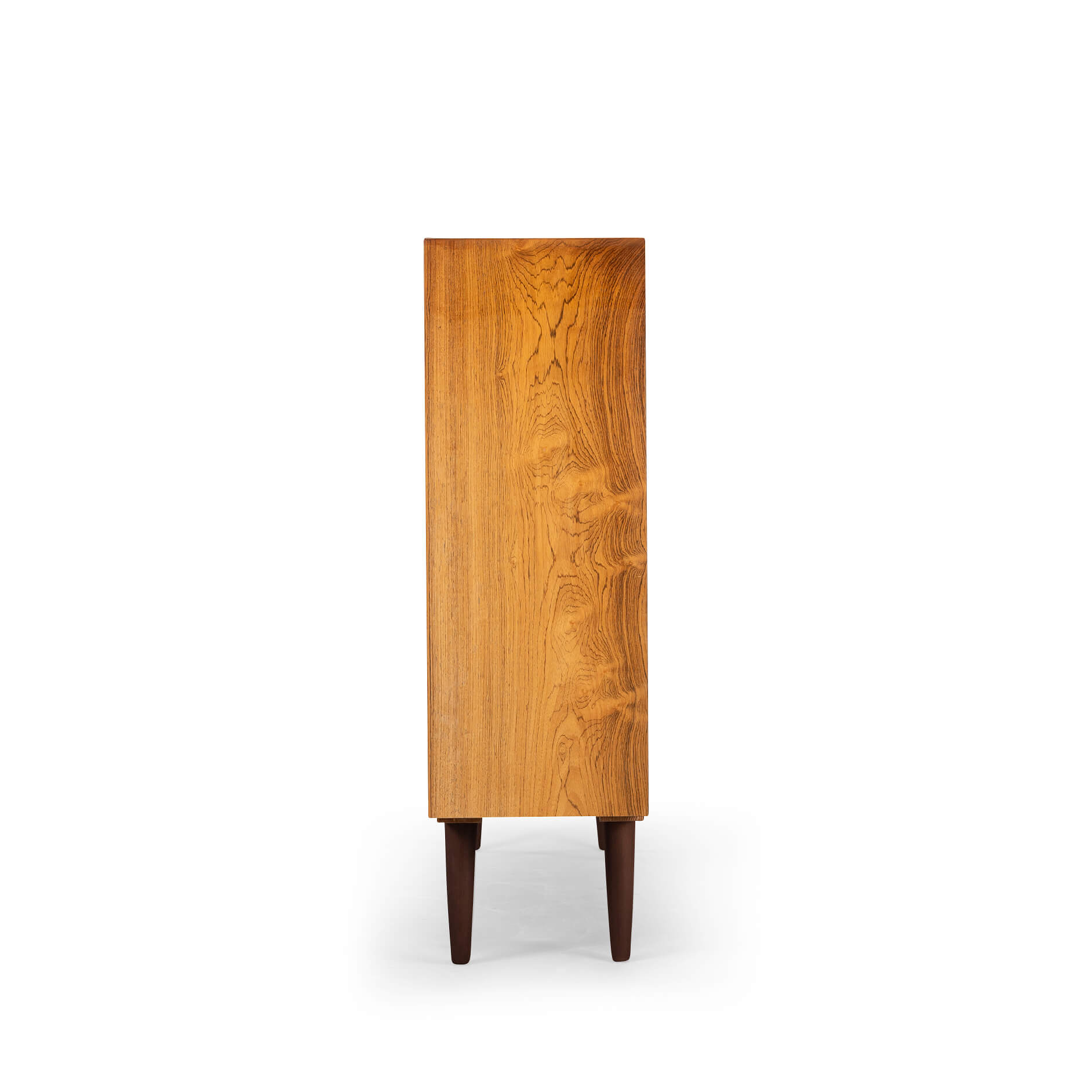 Low rosewood bookcase by Hundevad & Co, 1960