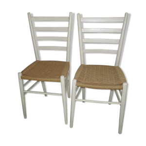 paire chaises en corde
