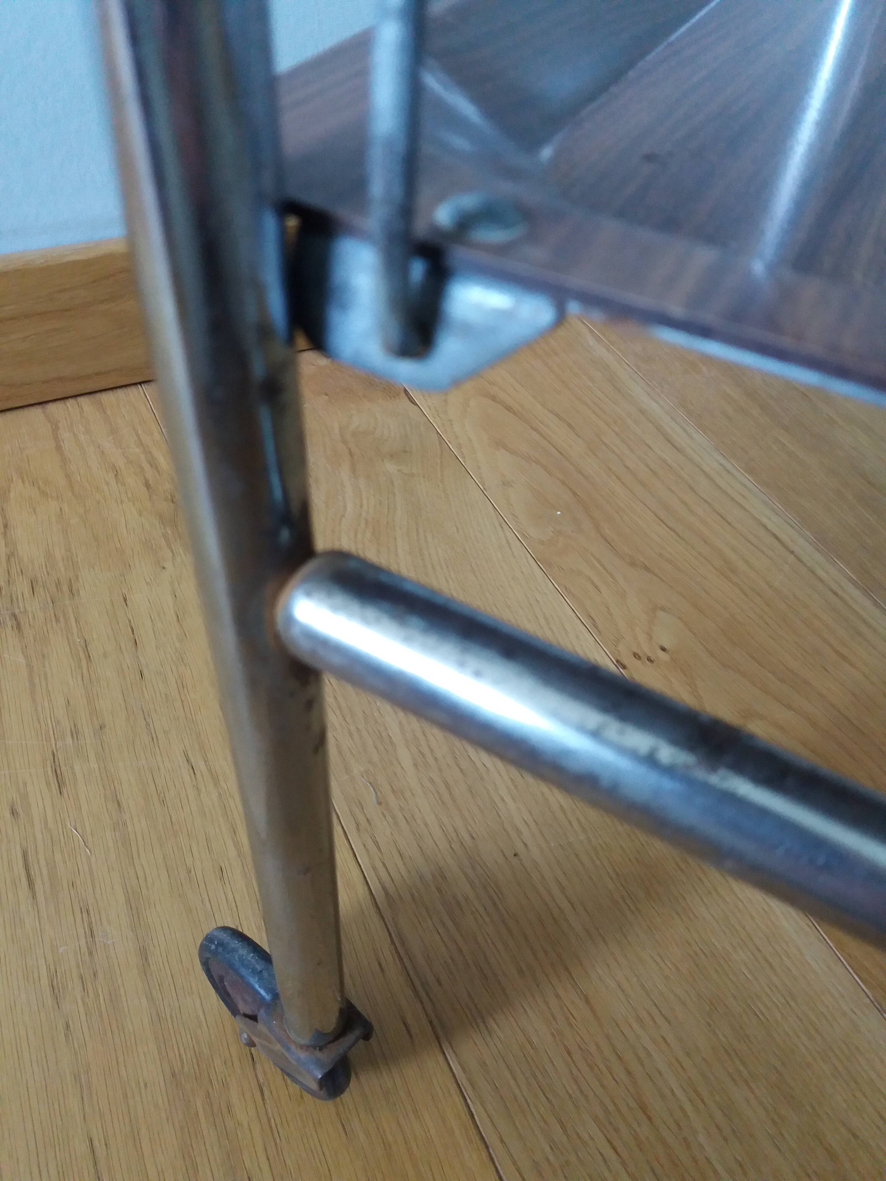 Folding trolley on wheels