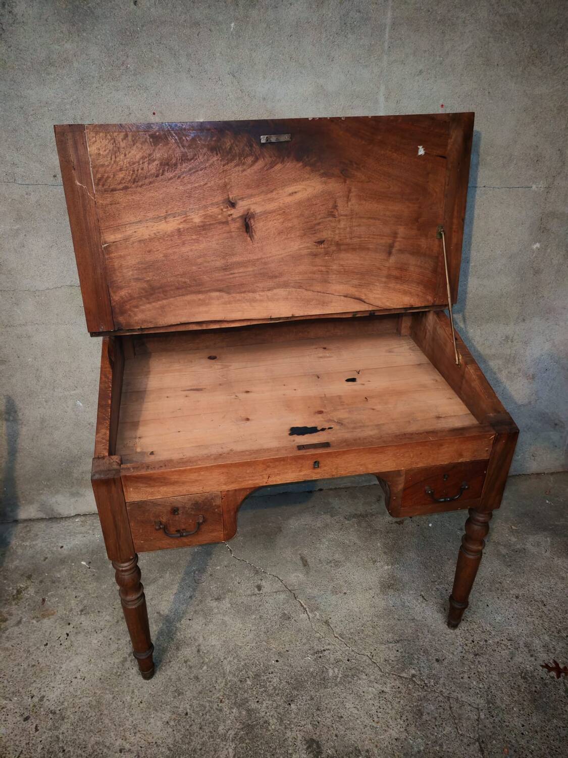 Large antique desk type bureau