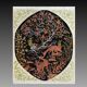 Oriental carpet TABRIZ Iran Wool and Silk: 95 x 75 cm - "Galerie Sardje"