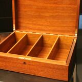 Solid mahogany box like cigar cellar