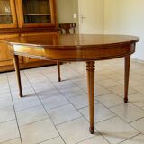 Table extensible et 6 chaises en merisier, Roche-Bobois Les Provinciales modèle orangerie