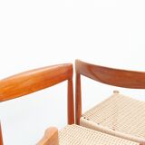 Vintage teak dining chairs by Henry Walter Klein for Bramin, 1960s, set of 4