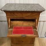 Petite Commode Secrétaire En Noyer de la fin du XIX ème siècle