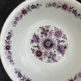 Paris porcelain salad bowl vintage floral motif 1970
